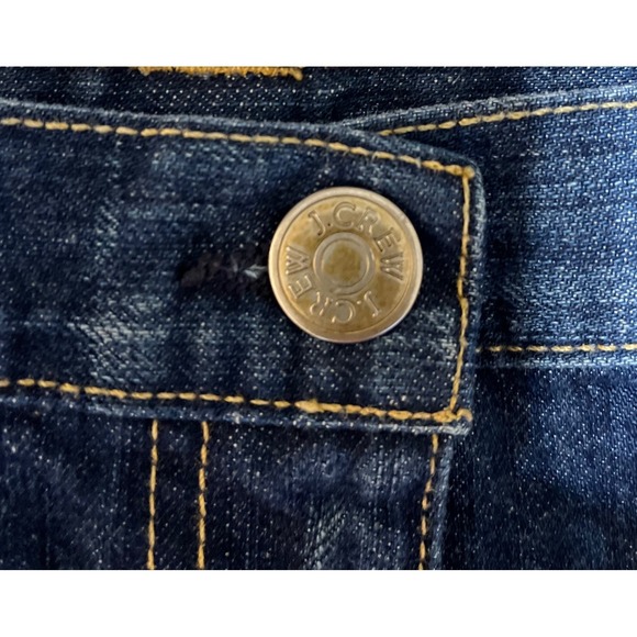 J Crew SPRING Casual Denim Skirt Blue A Line Classic Button Fly Women's Size - Picture 3 of 7